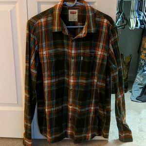Mens Levis long sleeve button up
